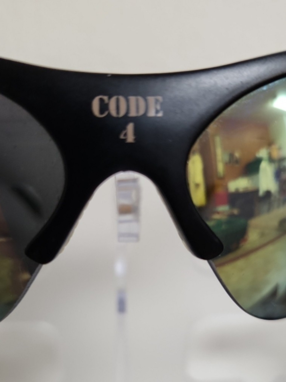 CODE 4 Black Polarized Sports Sunglasses